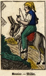 Meunier; Série sobre o comércio, imagem de Epinal do século XIX.