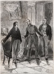 Monarquia de Julho - Novembro 1834 - Adolphe Thiers (1797-1897) no Duque de Orleans Louis Philippe I (1773-1850)