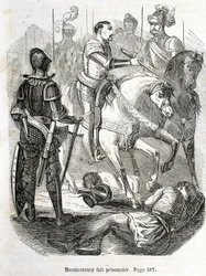 Montmorency feito prisioneiro em Pavie (1525) - em "Histoire de France" por L.-P. Anquetil