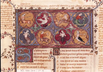 Ms 1044 f.16 Metamorphoses, de Ovid Moralise escrito por Chretien Legouais