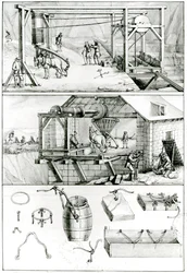 Ms 1064 fol.8 A Slate Quarry, de Artes e Ofícios Descrições
