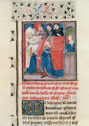 Ms 149 t.3 fol.163 Doença Final do Conde Baldwin V de Hainault