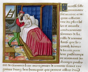 Ms 17 Lucretia, da Life of Celebrities, c.1505