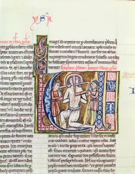 Ms 21 fol.98v O Martírio de Isaías, de uma Bíblia