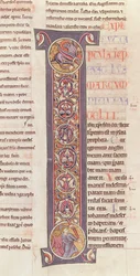 Ms 2 fol.175 t.2 O Evangelho de São Marcos, da Bíblia do Mosteiro de Saint-André aux-Bois