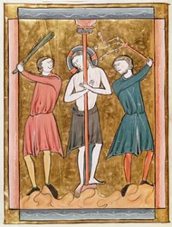 Ms 3016 fol.17v A flagelação, de Psautier para Paris Paris