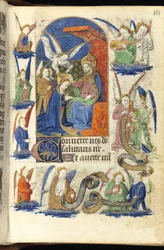 Ms. 39-1950, fól. 111r, Coroação da Virgem