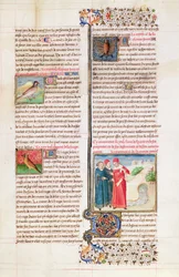 Ms 399 fol.149 As Propriedades da Tartaruga, o Poupa e o Morcego, de &39;Livre des Proprietes des Choses&39; por Barthelemy l&39;Anglais