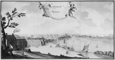Ms 512 Armazéns de sal em Nantes, 1723 (lápis e papel)