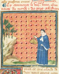 Ms 993 fol.130 O equinócio solar, do livro das propriedades das coisas por Jean Cordichon