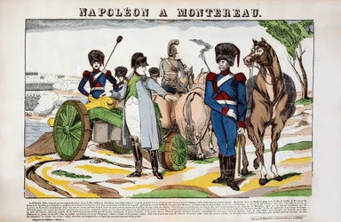 Napoelon a Montereau 28 de fevereiro