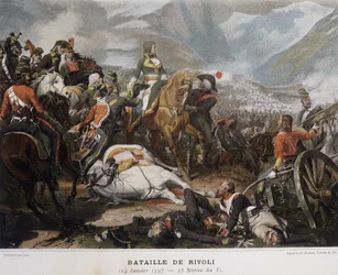 Napoleão na Batalha de Rivoli em 14 de janeiro