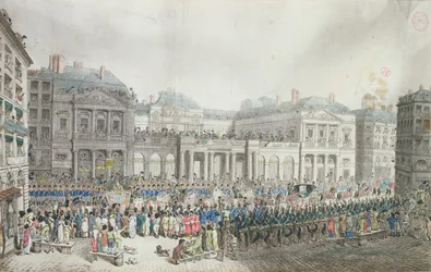 O cortejo da coroação de Napoleão a passar diante do Conselho de Estado, 2 de dezembro de 1804