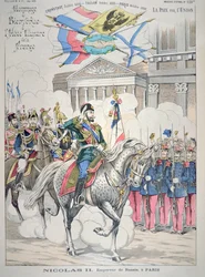 Nicolau II visita Paris em outubro de 1896 (cor litho)