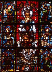 Notre-Dame de la Belle Verriere, do coro do sul (vitral) (detalhe de 98069)