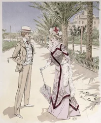 Na Promenade des Anglais, Nice, fevereiro de 1899