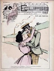 Sobre as fortificações: bad boy (bandido) e sua namorada - couv. "O Eclipse" de 16/02/1899.