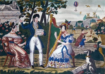 Open-Air Concert, c.1840 (cor litho)