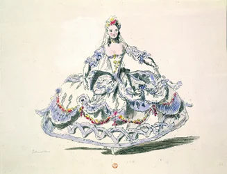 Fantasia de ópera, da coleção Menus Plaisirs, fac-símile de A. Guillaumot Fils