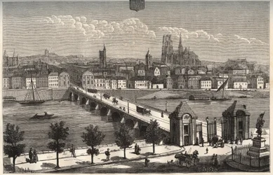 Orleans - Centre-Val de Loire - gravura em "La France illustree: geography, history, statistical administration" de V.A. Malt-Brown. 1884
