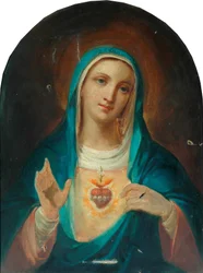 Nossa Senhora com o Sagrado Coração