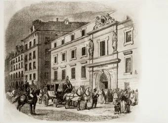 Conservatório de Paris na década de 1830 (gravura)