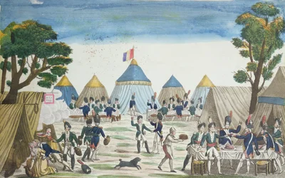 Festa dada aos Granadeiros Russos pelos Granadeiros da Grande Armée, 30 de junho de 1807