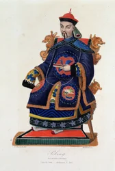 Pequim: Mandarim Chinês - na "Bibliotheque universelle des Voyages" de Albert Montémont, volume 33, Paris, Biblioteca Municipal da Cidade de Saint Malo.