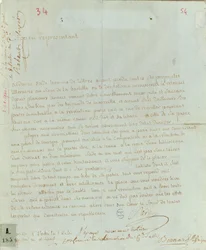 Petição de Aldonze Sade para emprego, 1794-95 (caneta e tinta no papel)