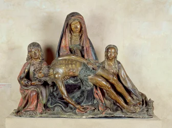 Pieta (madeira pintada)