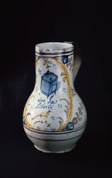 Jarra com a inscrição Vive la Liberte, 1789 (cerâmica)