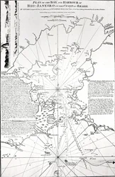 Plano da Baía e Porto do Rio de Janeiro no litoral do Brasil, 1794