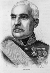 Retrato de Aimable Jean Jacques Pelissier, Duque de Malakoff (1794-1864), militar francês e marechal da França - em "L