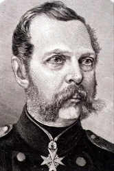 Retrato de Alexandre II (1818-81) Imperador da Rússia de 1855 (gravura)