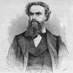 Retrato de Alexandre Cabanel (1823-1899), pintor francês. Gravura em "Le Monde Illustré" n°338 de 3 de outubro