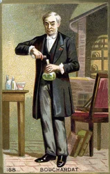 Retrato de Apollinaire Bouchardat (1809-1866), farmacêutico francês. Cromolitografia do final do século XIX.