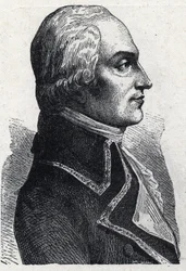 Retrato de Armand Louis de Gontaut Biron militar francais (1747-1793) Gravura de 1889. Colecção privada.