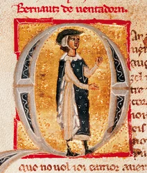 Retrato de Bernart de Ventadorn