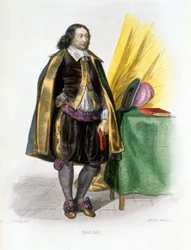 Retrato de Blaise Pascal - em "Le Plutarque Français", de Mennechet