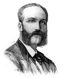 Retrato de Charles Baihaut (1843-1917), político francês. Gravura em "Le Monde Illustré", 16 de janeiro