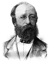 Retrato de Charles Demole (1828-1908), político francês. Gravura em "Le Monde Illustré", 16 de janeiro