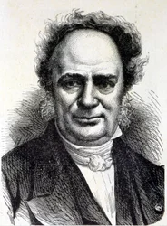 Retrato de Charles Frederic Kuhlmann (1803 - 1881) - em "Album of Science; ilustres estudiosos; Grandes Descobertas" 1896.