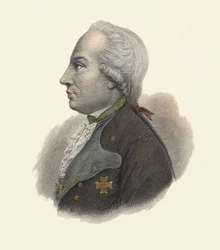 Retrato de Charles Guillaume Ferdinand, duque de Brunswick (1735-1806), general prussiano. in "Portraits des Hommes Useful"