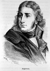 Retrato de Charles Pierre Francois Augereau, general francês (1757-1816) - em "L