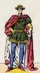 Retrato de Carlos VII (1403-1461) Rei de França.