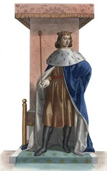Retrato de Charles V da França, chamado o sábio (1338-1380), rei da França.