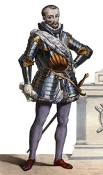Retrato de Charles de Cosse, conde de Brissac (1505-1563), marechal da França.