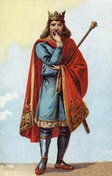 Retrato de Childeric II, Rei dos Francos de 670 a 673.