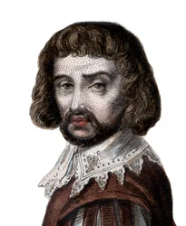 Retrato de Claude Gellee chamado Le Lorrain (1600-1682), pintor francês.