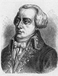 Retrato de Claude Louis Petiet (1749 - 1806), Comissário de Guerra. Gravura a partir de 1889. Coleção privada.